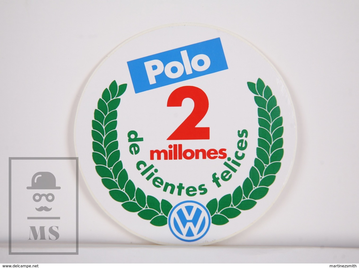 Sticker - Volkswagen Polo. 2 Millions Of Happy Customers - Automobile / Auto - Diameter 9 Cm - Adesivi