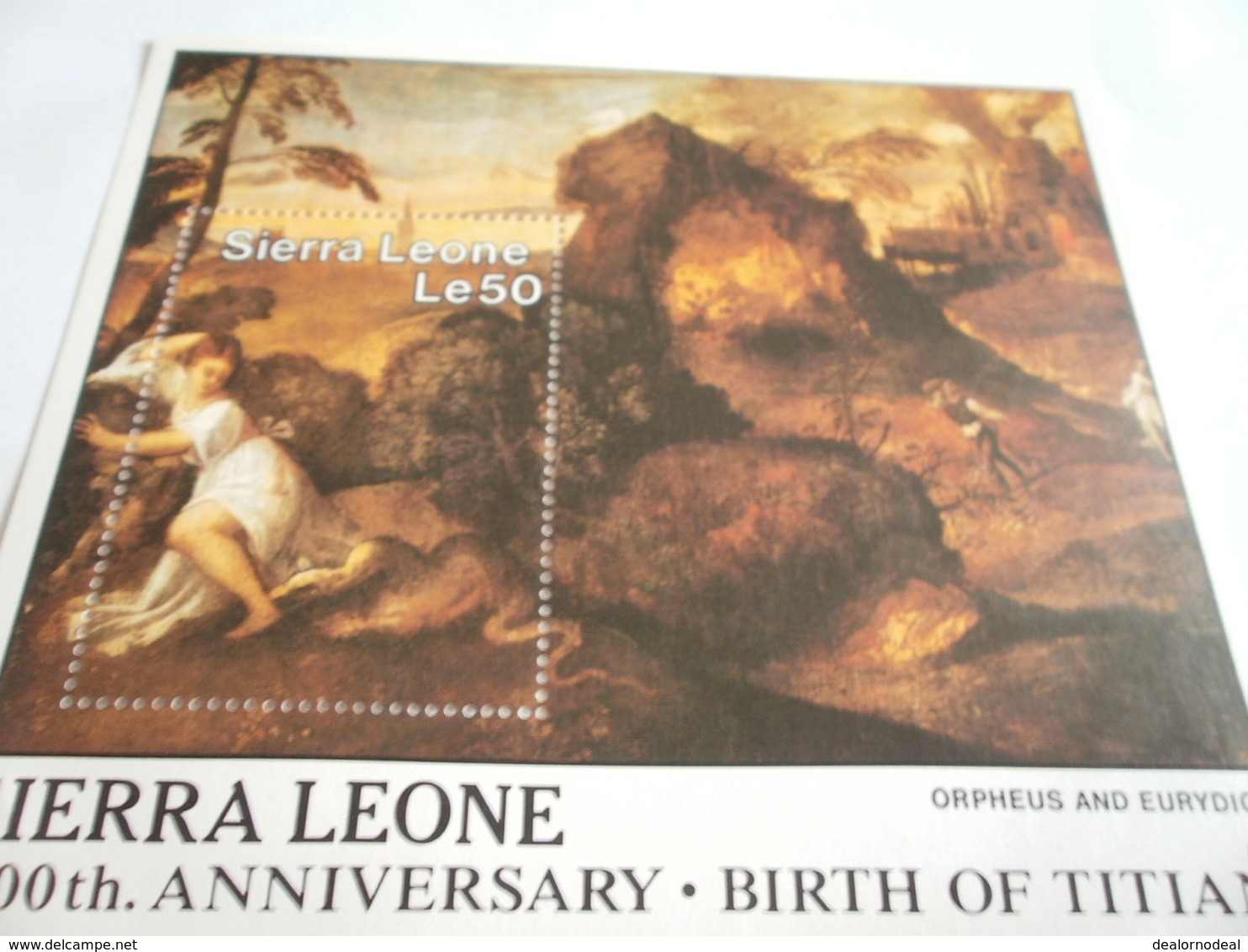 Miniature Sheet Perf 500th Anniversary Birth Of Titian - Sierra Leone (1961-...)