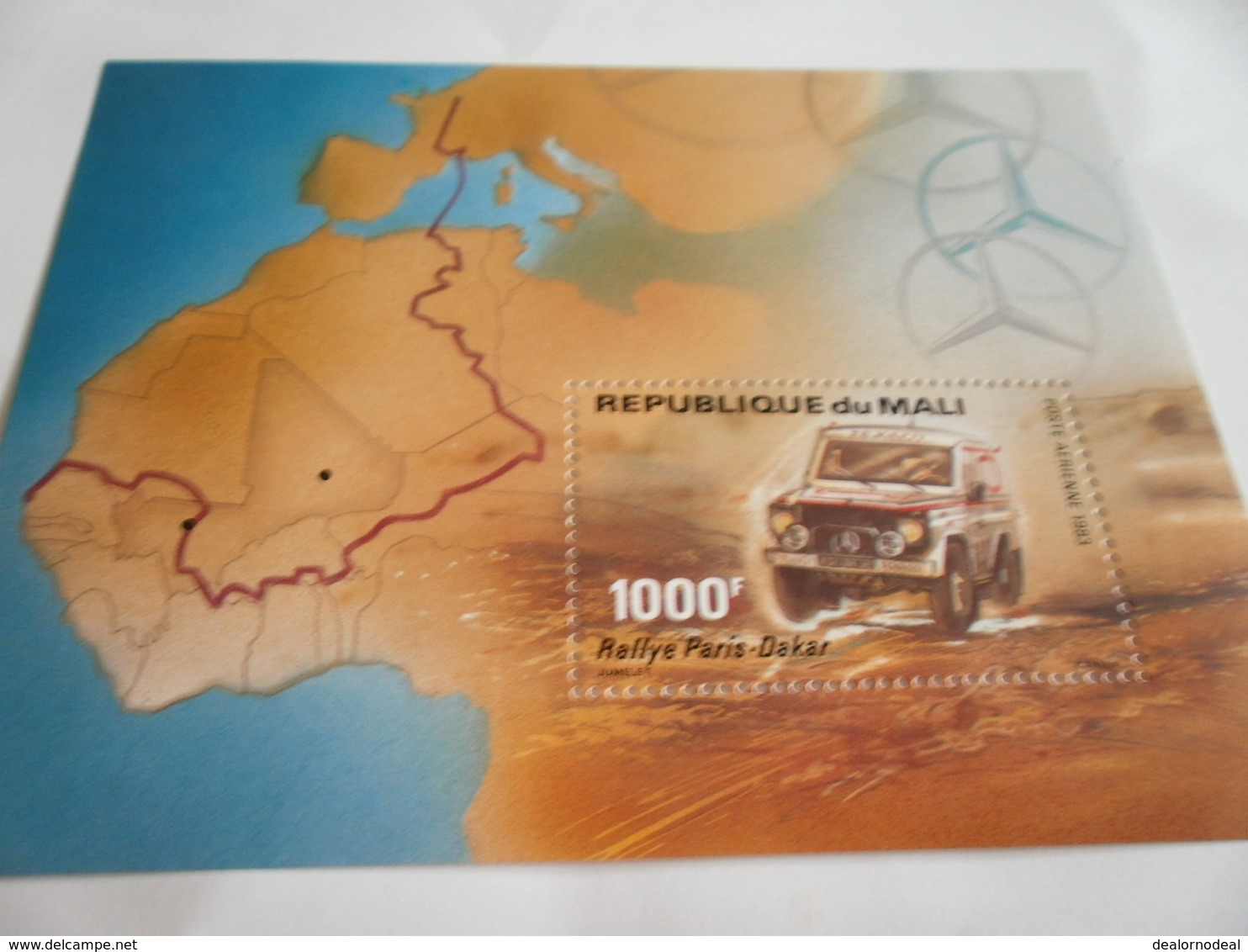 Miniature Sheet Perf Dakar Rally Mercedes Benz 1983 - Mali (1959-...)