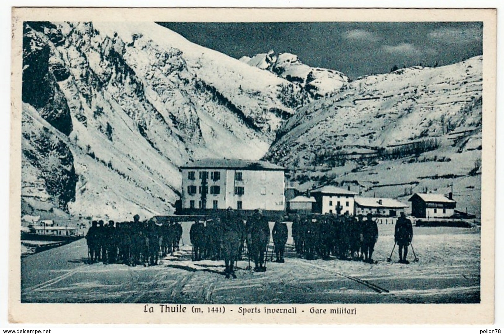 LA THUILE - SPORTS INVERNALI - GARE MILITARI - 1937 - Vedi Retro - Formato Piccolo - Altri & Non Classificati