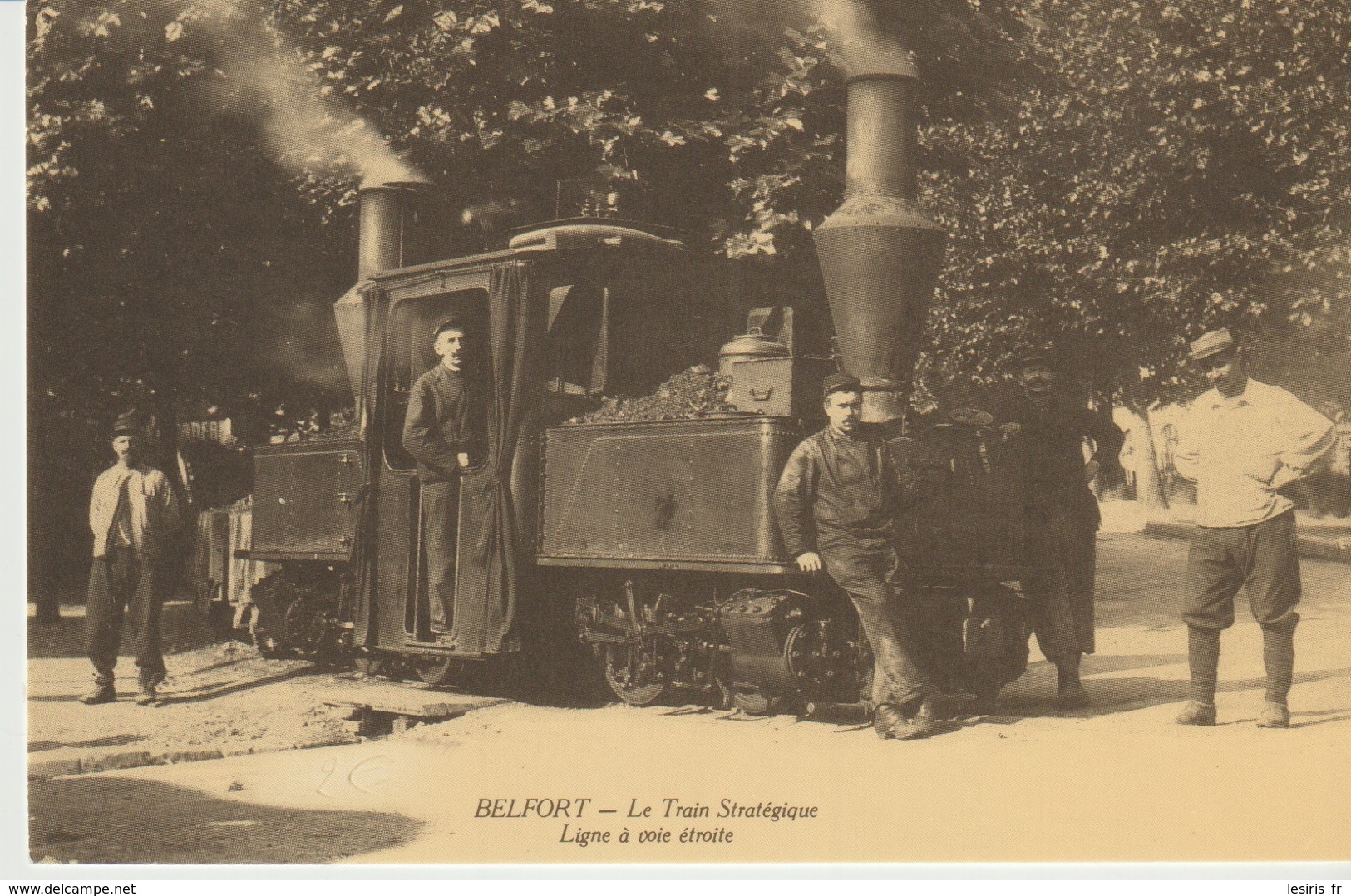 C.P. - BELFORT - LE TRAIN STRATÉGIQUE - LIGNE A VOIE ÉTROITE  - CECODI -  REPRODUCTION - C’ÉTAIT LA FRANCE - Belfort - City