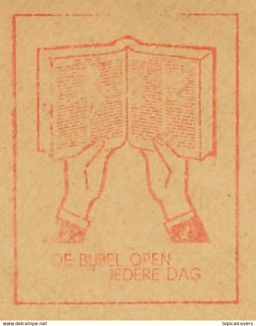 Meter Cover Netherlands 1957 Bible - Dutch Bible Society - Andere & Zonder Classificatie