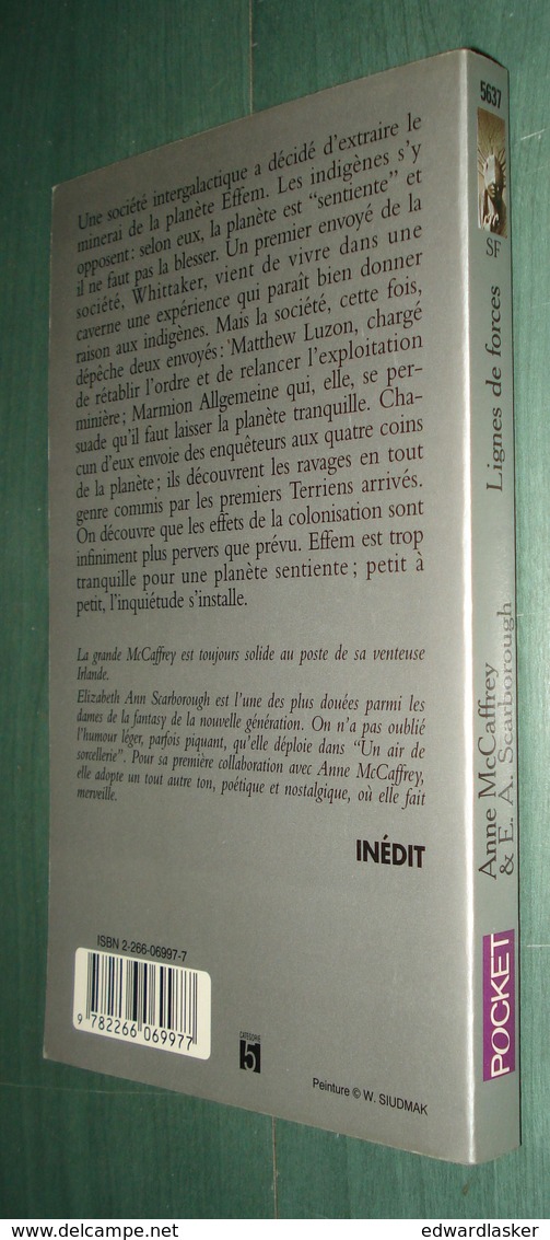 PRESSES POCKET SF 5637 : Lignes De Forces (La Trilogie Des Forces) //A. McCaffrey & E.A. Scarborough - EO Nov. 1997 [2] - Presses Pocket