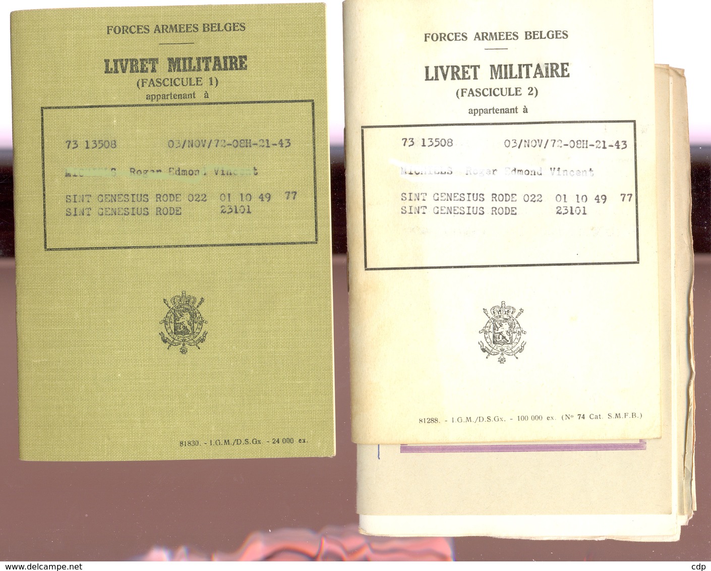 Livrets Militaires + Documents - Documentos