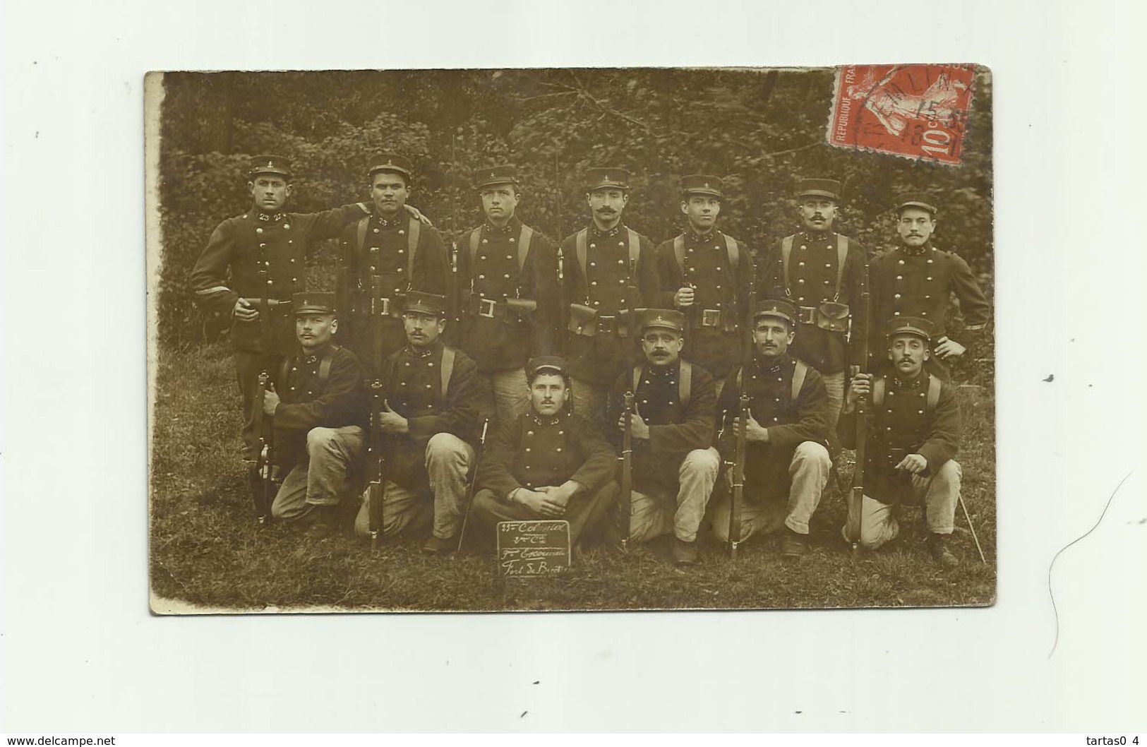 94 - FORT DE BICETRE - CP PHOTO - Groupe  Militaires 23 Eme Colonial  Beau Plan Bon état - Autres & Non Classés