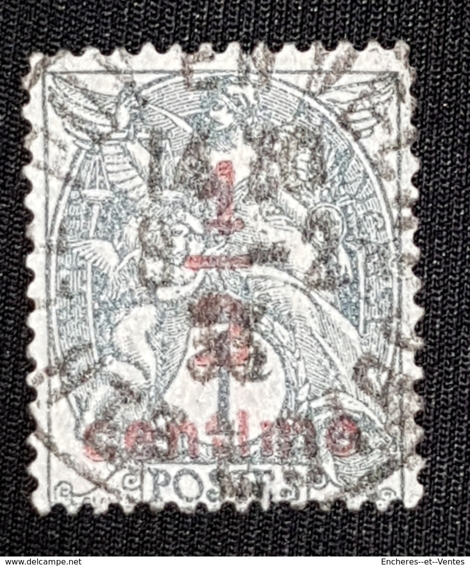 Timbre France Type Blanc N⁰157 . Surcharge ½ Cents .obliteration Centrée Puy En Velay Hte Loire TB*** - 1900-29 Blanc