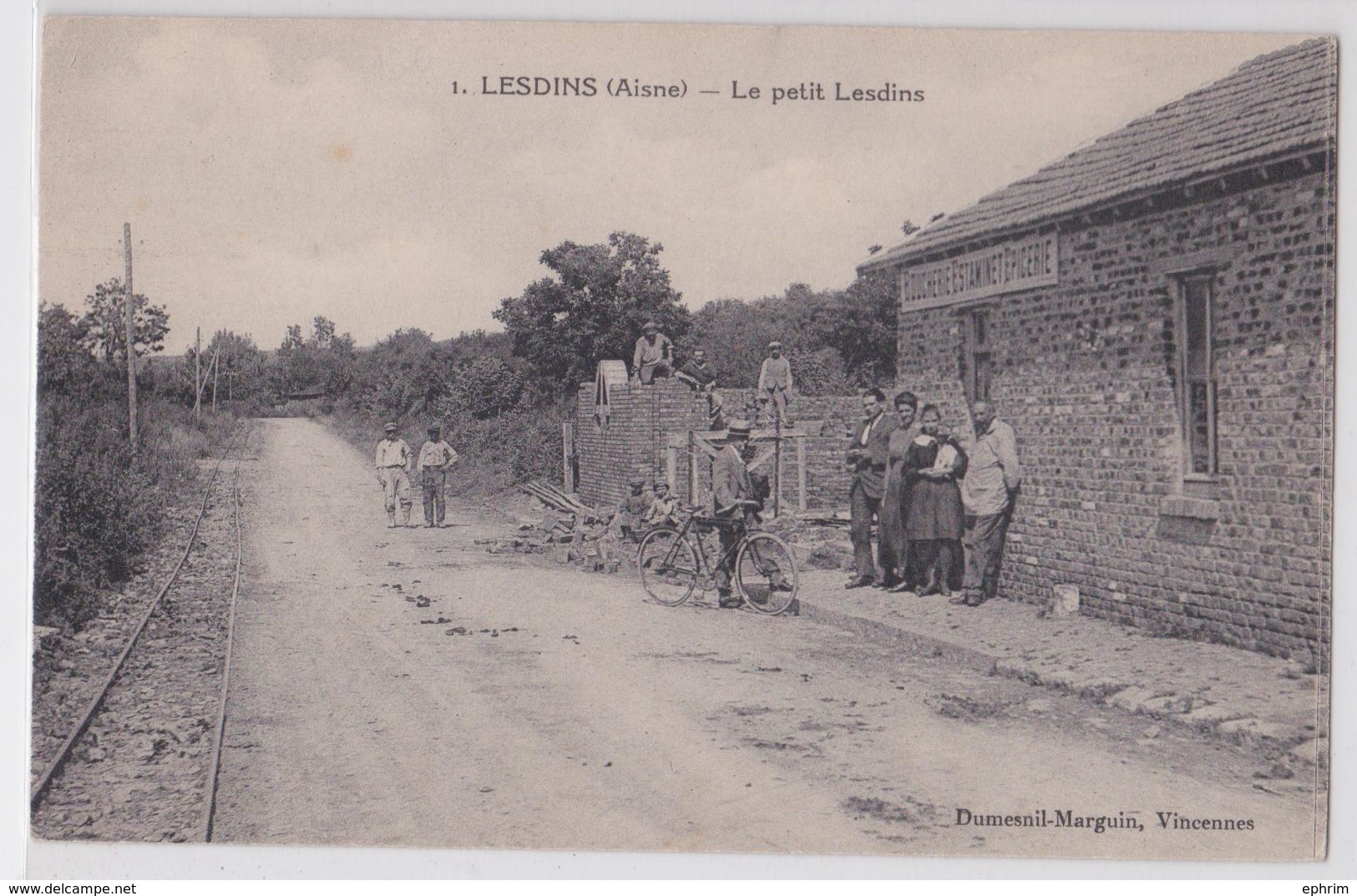 LESDINS (Aisne) - Le Petit Lesdins - Boucherie Estaminet Epicerie - Sonstige & Ohne Zuordnung