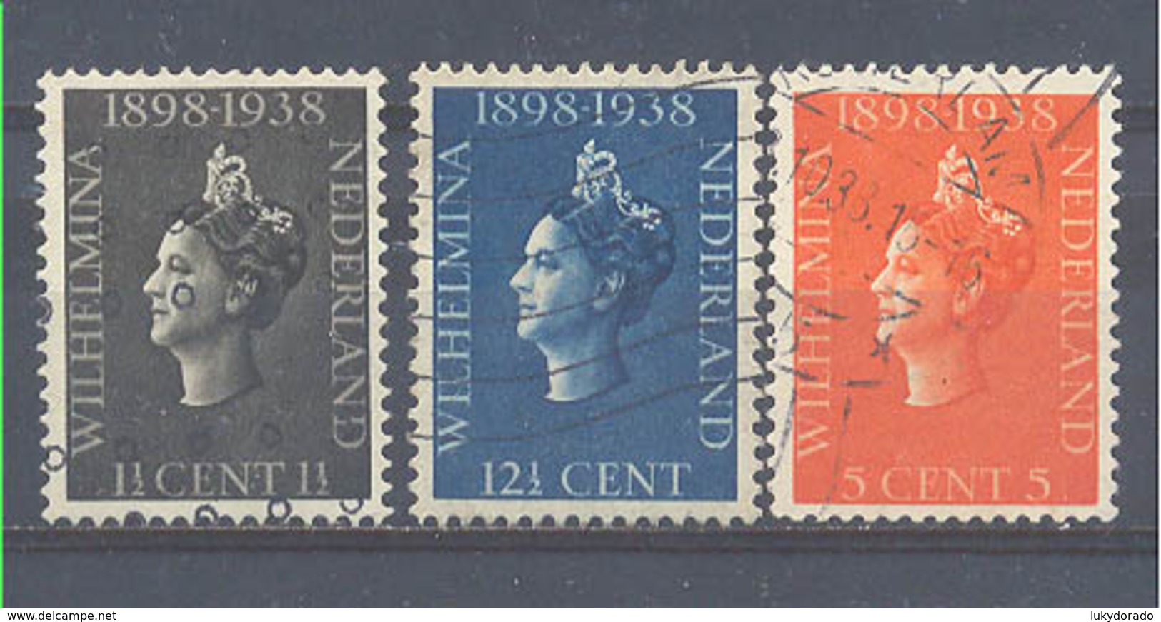 Año 1938 Nº 309/1 Aniv. Coronacion De La Reina Wilhelmine - Used Stamps