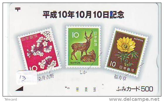 Timbres Sur Télécarte STAMPS On PHONECARD (13) - Stamps & Coins