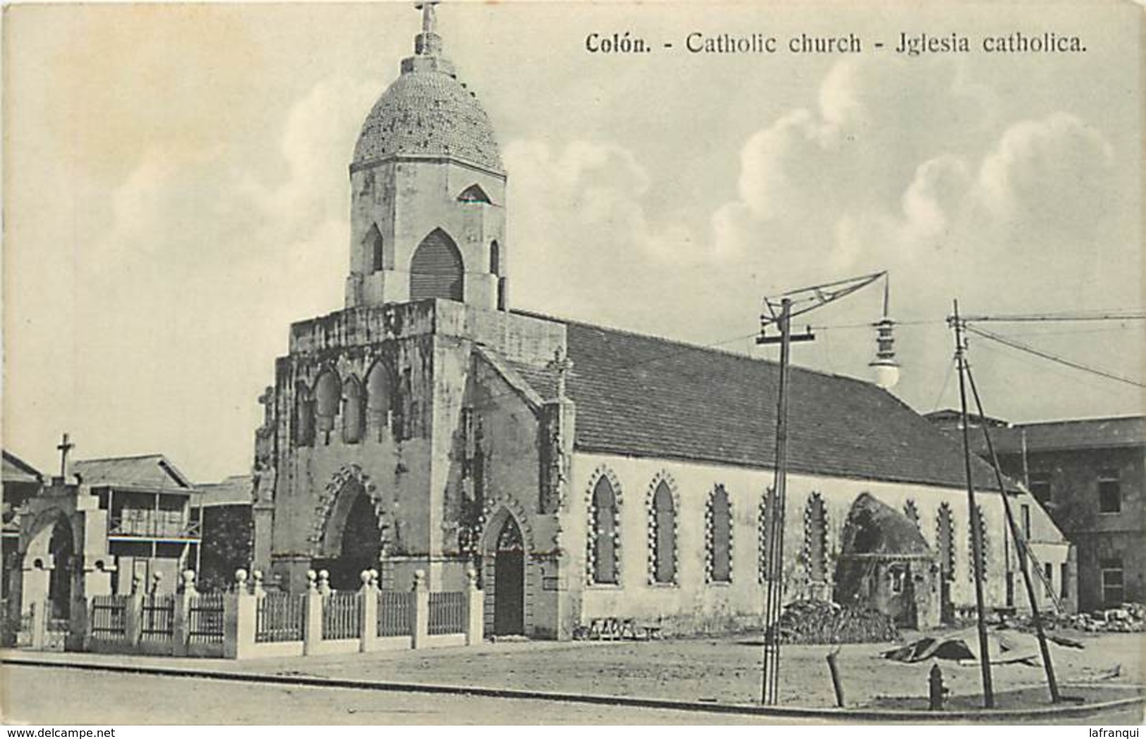 Pays Div -ref T225- Panama - Colon - Catholic Church - Iglesia Catholica - - Panama