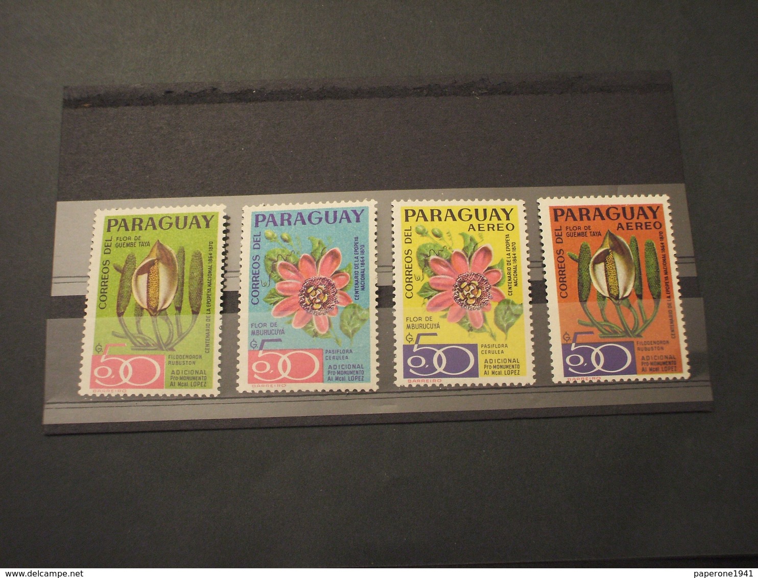 PARAGUAY - 1969 FIORI 4 VALORI - NUOVI(++) - Paraguay