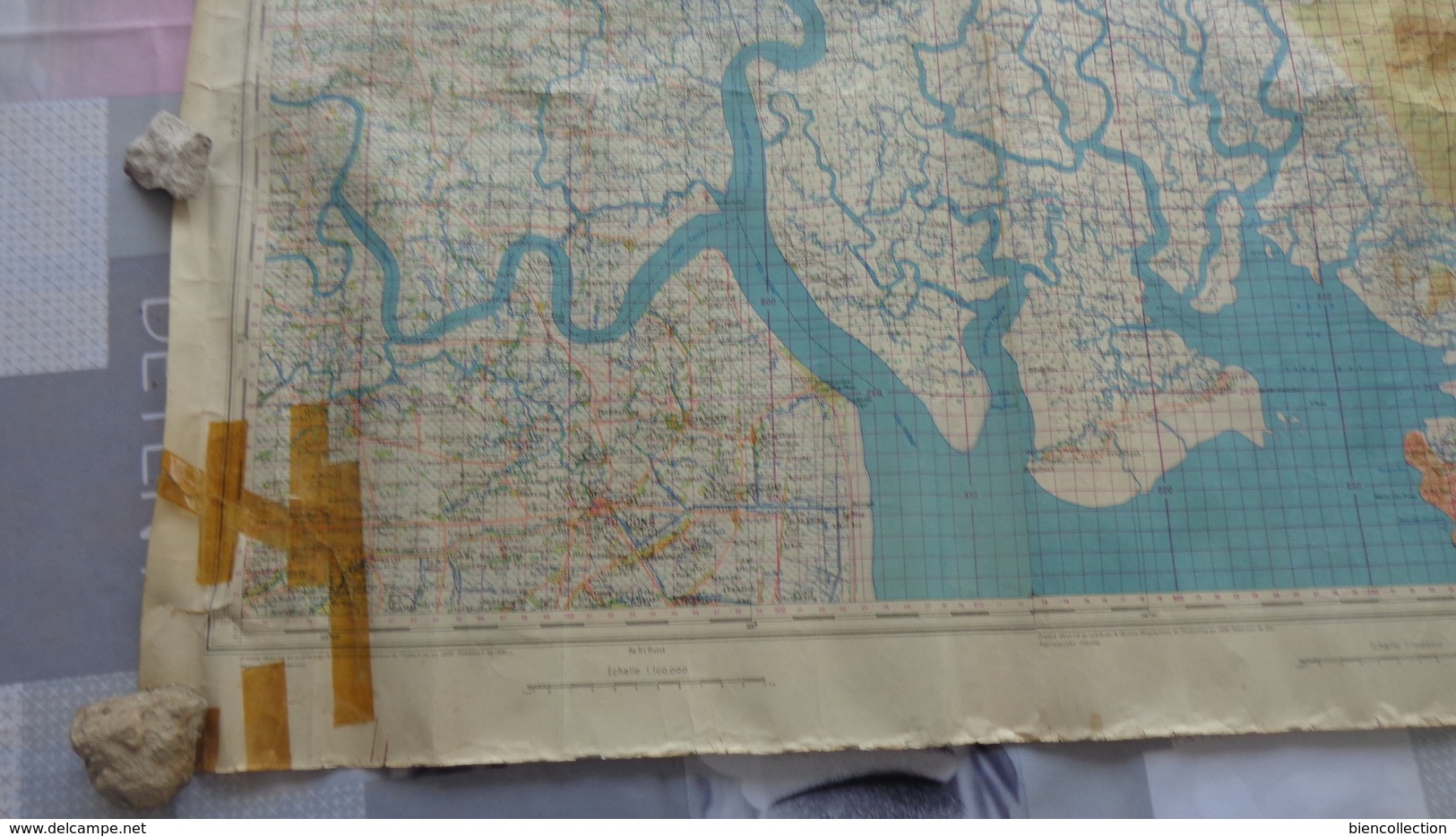 Carte Topographique D'état Major De L'Indochine Secteur Cho Long De 1951 - Topographical Maps