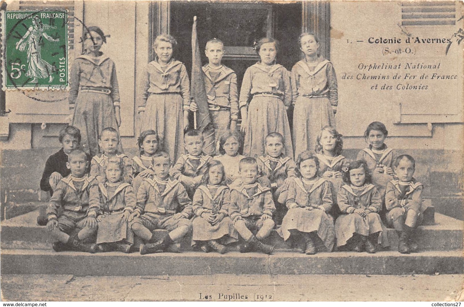 95-AVERNES- COLONIE D'AVERNES- ORPHELINAT NATIONAL DES CHEMINS DE FER DE FRANCE ET DES COLONIES - Avernes