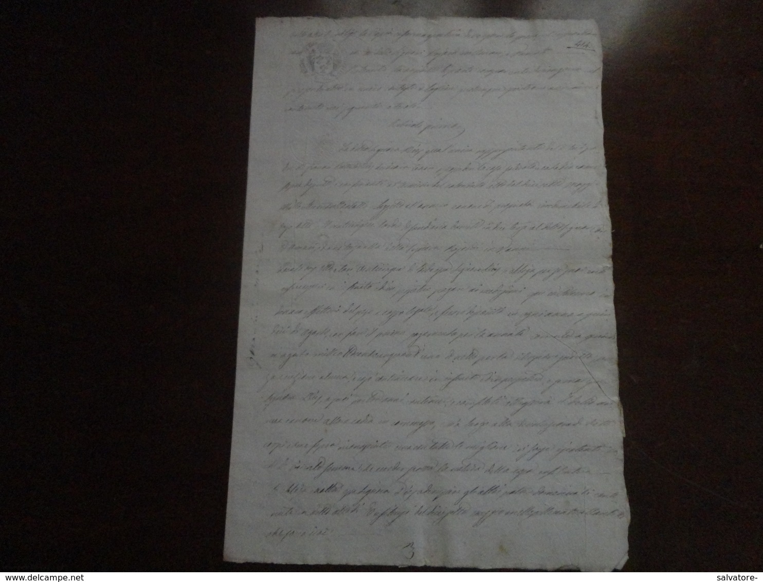 CARTA BOLLATA REGNO DELLE DUE SICILIE 12 GRANE- 1854 ??????? - Sicilië