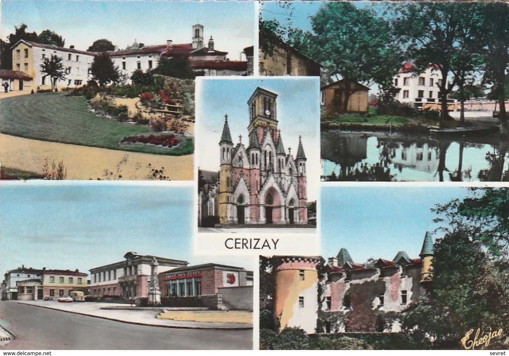 CERIZAY. - Multivues. Carte RARE - Cerizay
