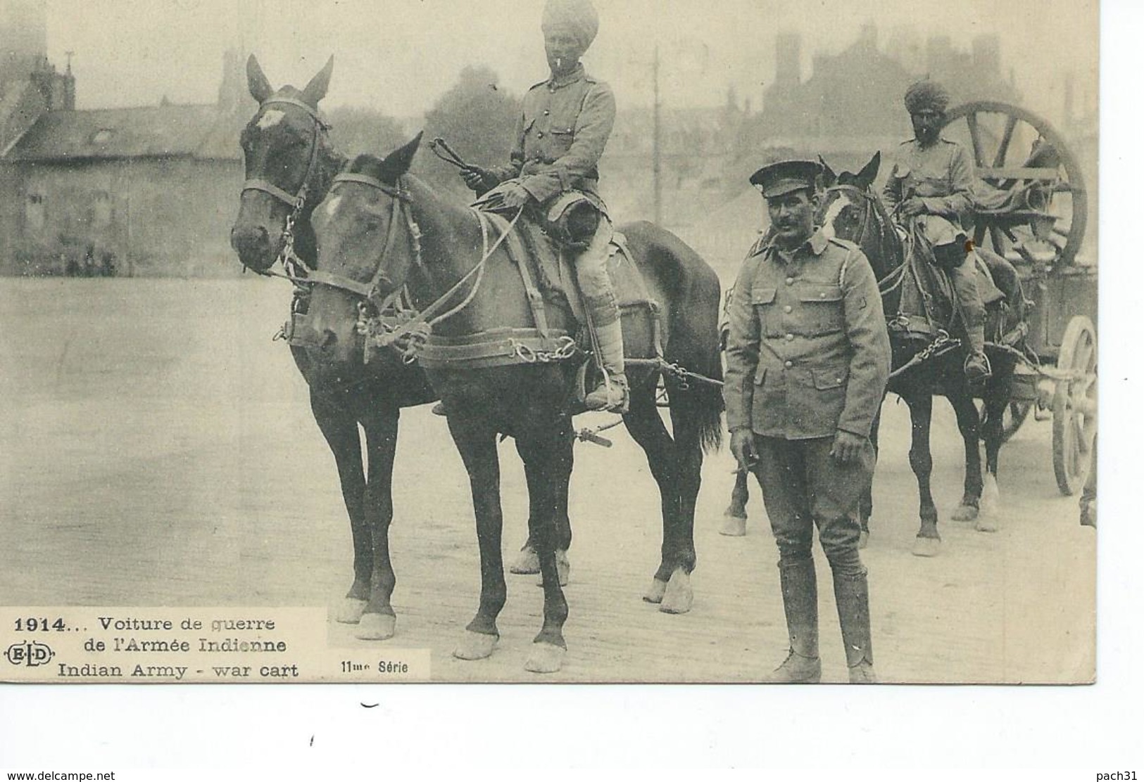 Guerre De 1914   Voiture De Guerre De L'armée Indienne - War 1914-18