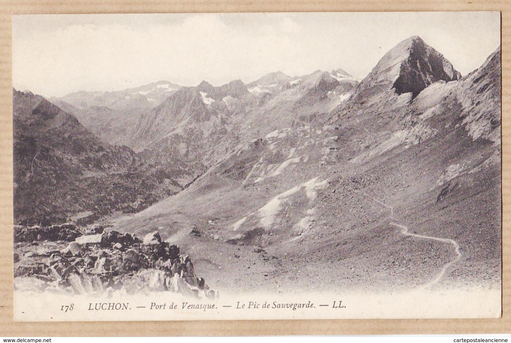 X31403 LUCHON (31) Port De VENASQUE Le Pic De SAUVEGARDE 1910s LEVY 178 Haute-Garonne - Luchon