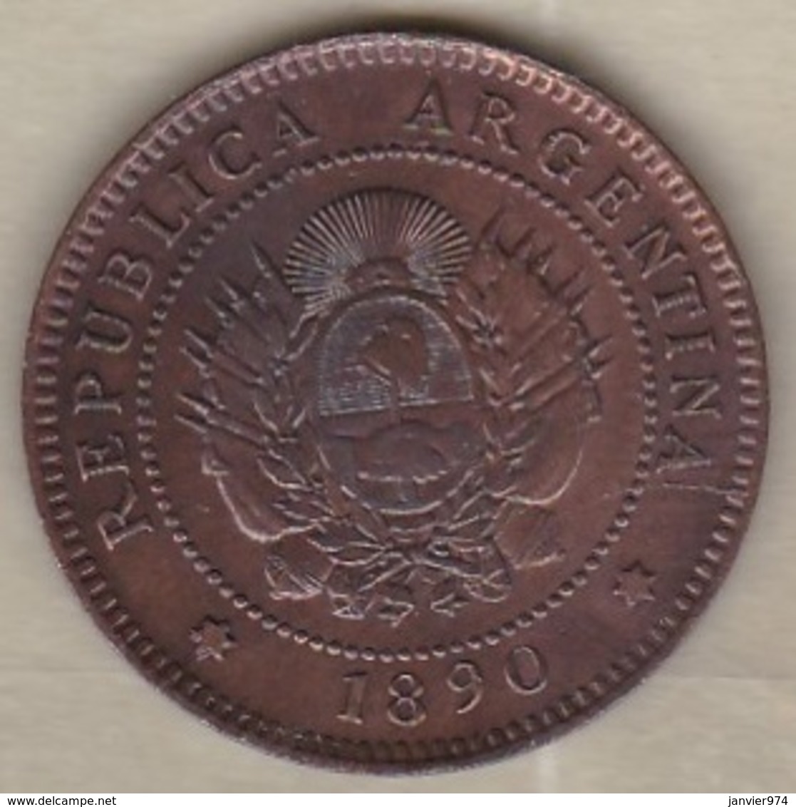 ARGENTINE / TUCUMAN . UN CENTAVO 1890. BRONZE - Argentine