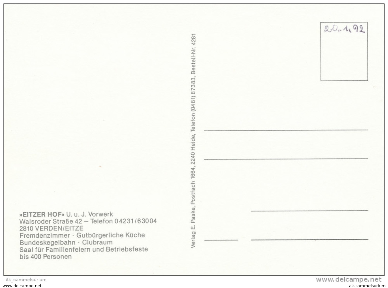 Verden (Aller) / Eitze (D-A12/01) - Verden