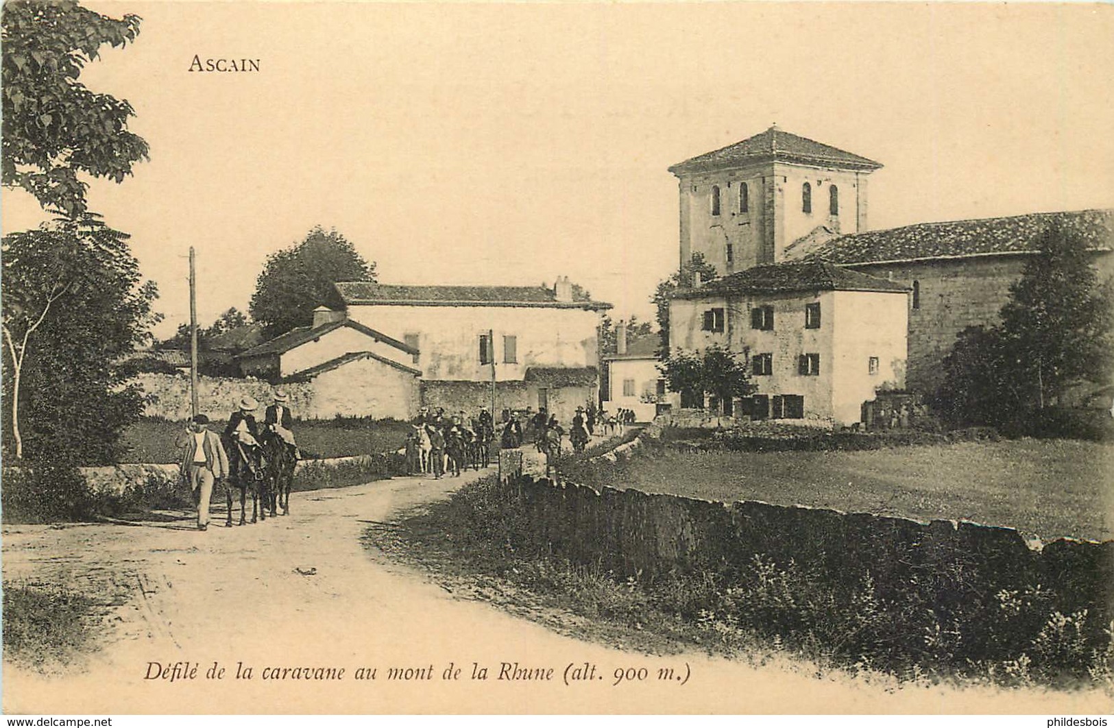 PYRENEES ATLANTIQUES  ASCAIN  Défilé De La Caravane Au Mont De La Rhune - Ascain