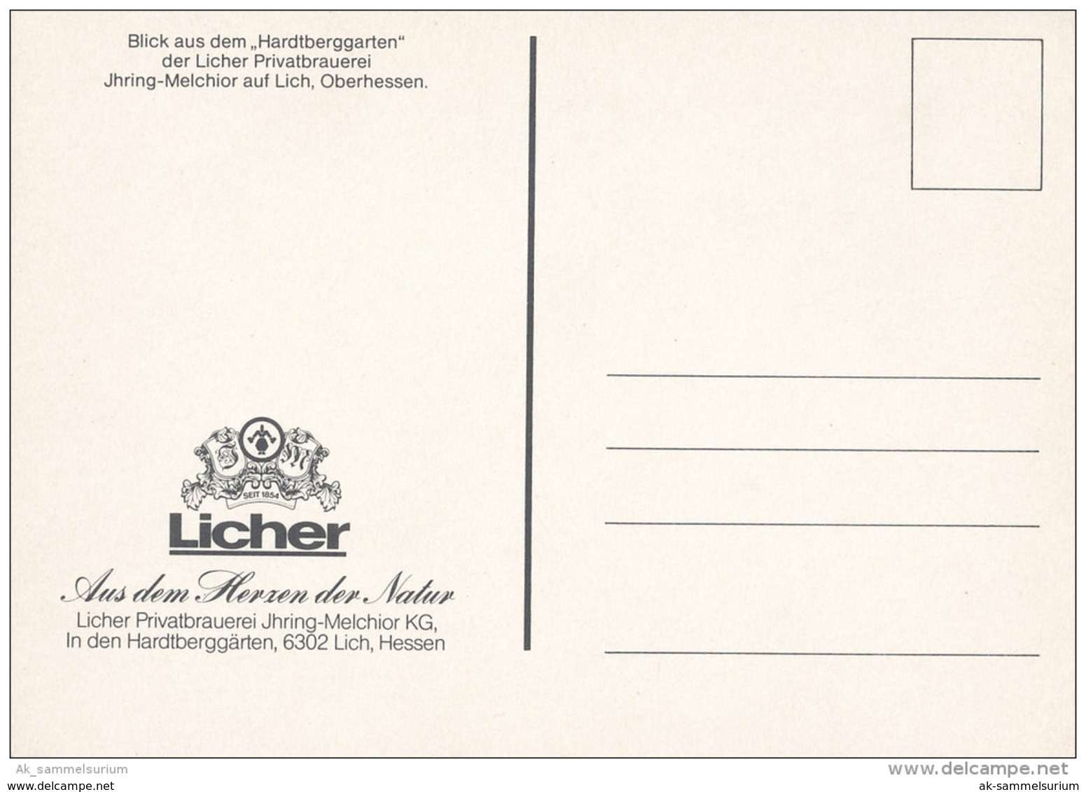 Lich / Licher Privatbrauerei / Brewery / Bier / Beer (D-A13/01) - Lich