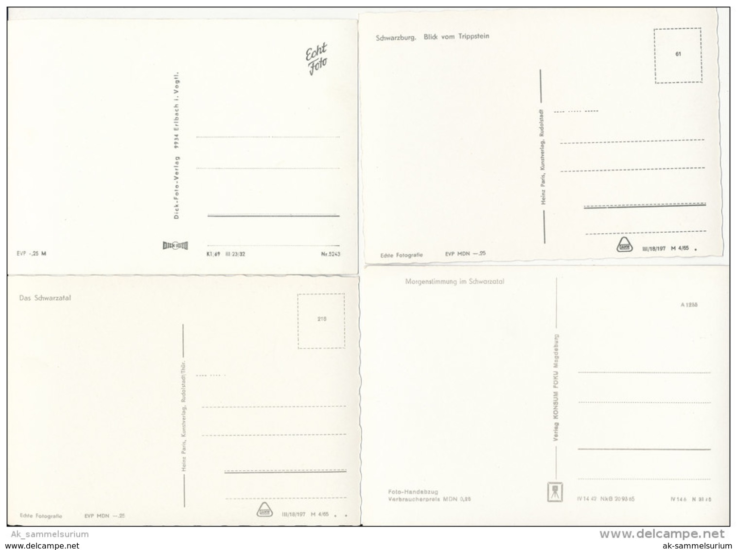 10 AK Aus Dem Schwarzatal / Schwarzburg / Bad Blankenburg (D-A14/01) - Bad Blankenburg