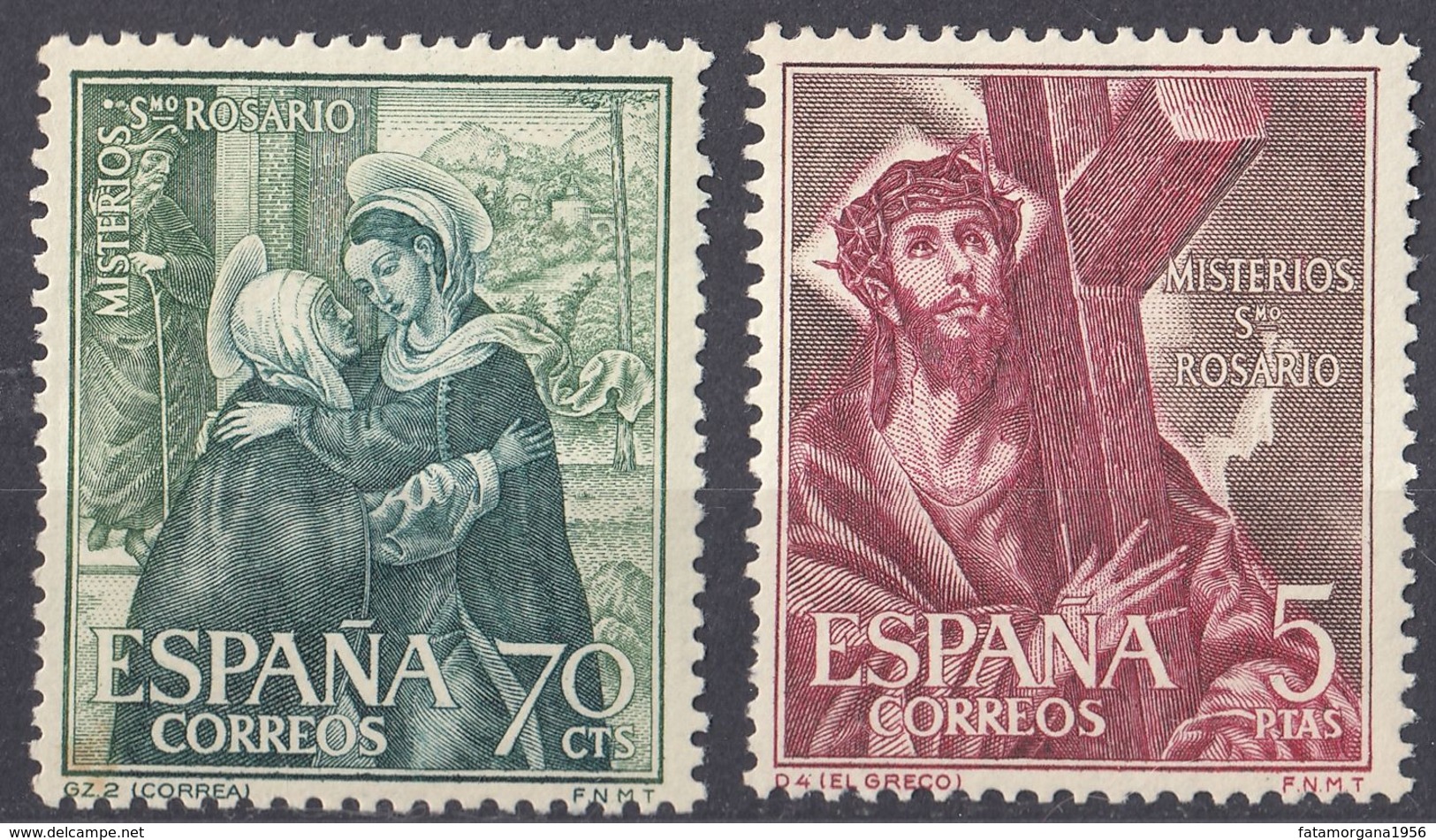 ESPAÑA - SPAGNA - SPAIN - ESPAGNE - 1962 - Lotto Di 2 Valori Nuovi MNH: Yvert 1135 E 1142. - Nuovi