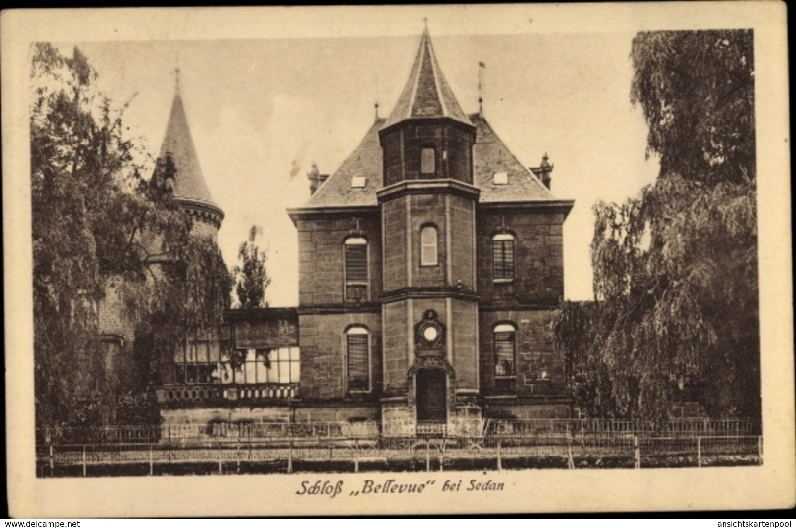 Cp Sedan Ardennes, Schloss Bellevue - Autres & Non Classés