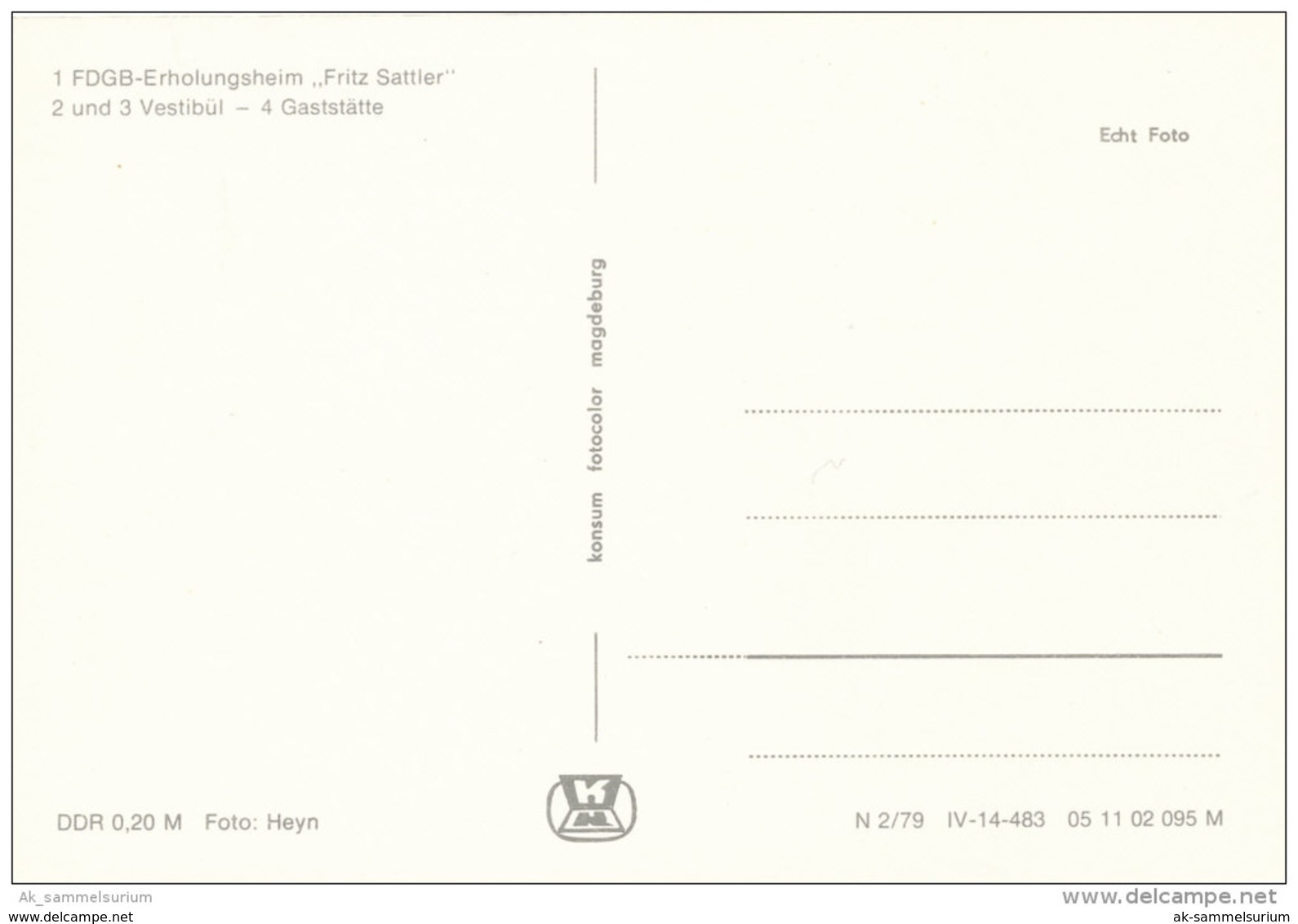 Fehrenbach (Masserberg) / FDGB-Heim Fritz Sattler (D-A19/02) - Masserberg