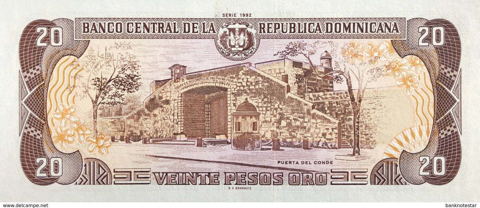 Dominican Republic 20 Peso Oro, P-139 (1992) - UNC - Dominikanische Rep.