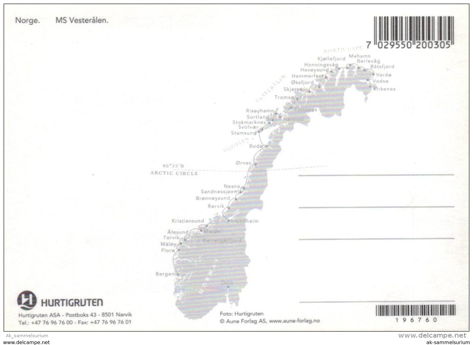 Hafen / Harbour / Port / Schiffe / Ships / Bateaux: Hurtigruten (D-A206) - Autres & Non Classés