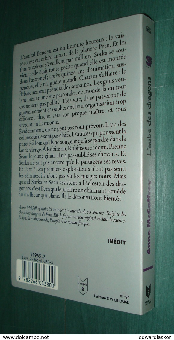 PRESSES POCKET SF 5362 : L'aube Des Dragons (La Ballade De Pern) //Anne McCaffrey - Janvier 1991 - Presses Pocket