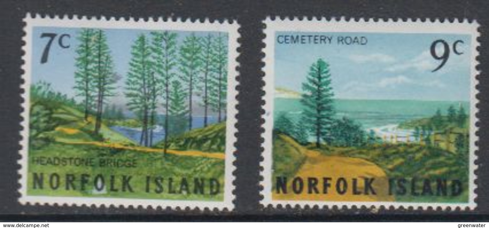 Norfolk Island 1966 Scenes 2v ** Mnh (42815M) - Norfolk Eiland