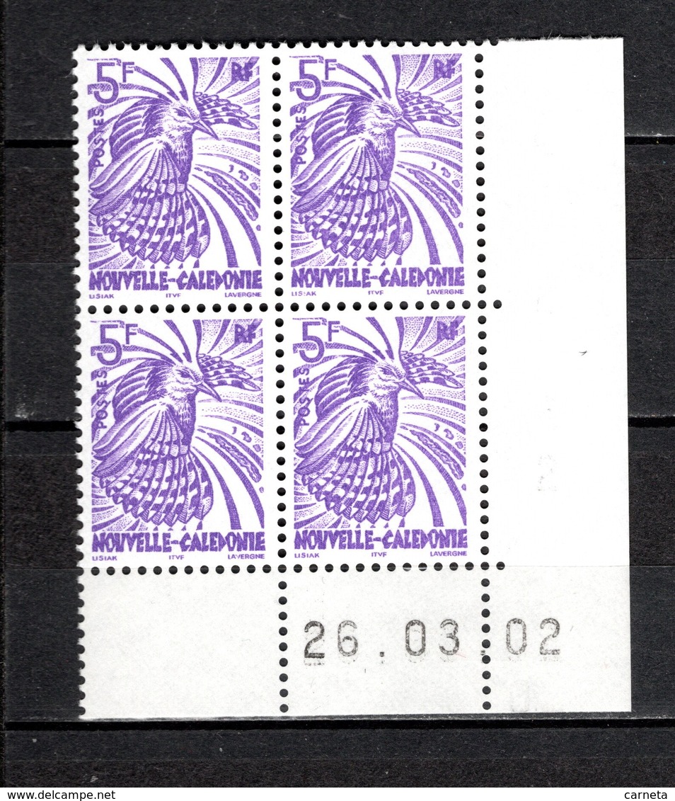 NOUVELLE CALEDONIE  N° 867A BLOC DE QUATRE  NEUF SANS CHARNIERE COTE 10.00€   CAGOU OISEAUX ANIMAUX - Neufs