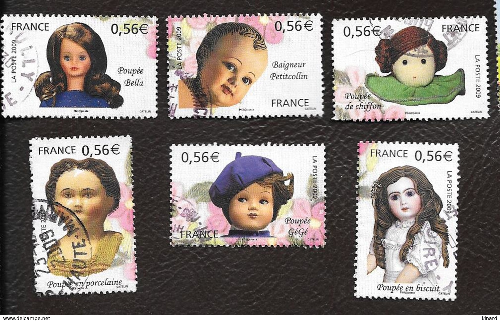 TIMBRES FRANCAIS.... OBLITERATIONS RONDES....2009...LES POUPEES.....  N° 4394/4399...TBE....  SCAN - Oblitérés