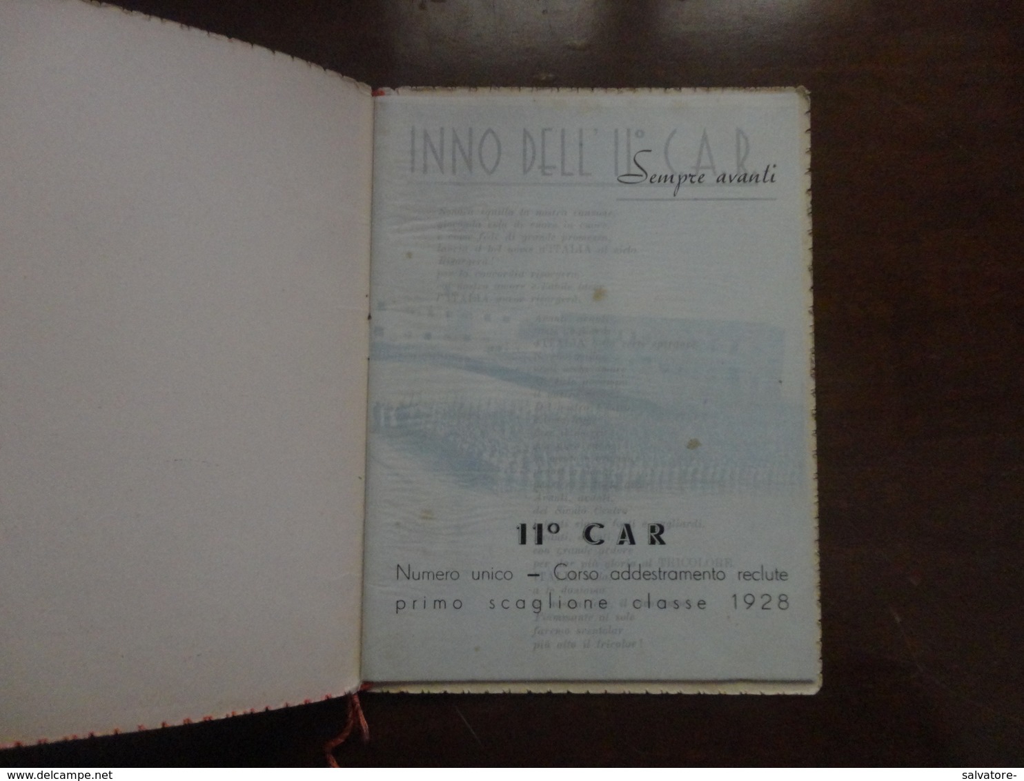 GIORNALE  NUMERO UNICO CORSO ADDESTRAMENTO RECLUTE PRIMO SCAGLIONE CLASSE 1928-CASERMA SCIANNA PALERMO - Italiano