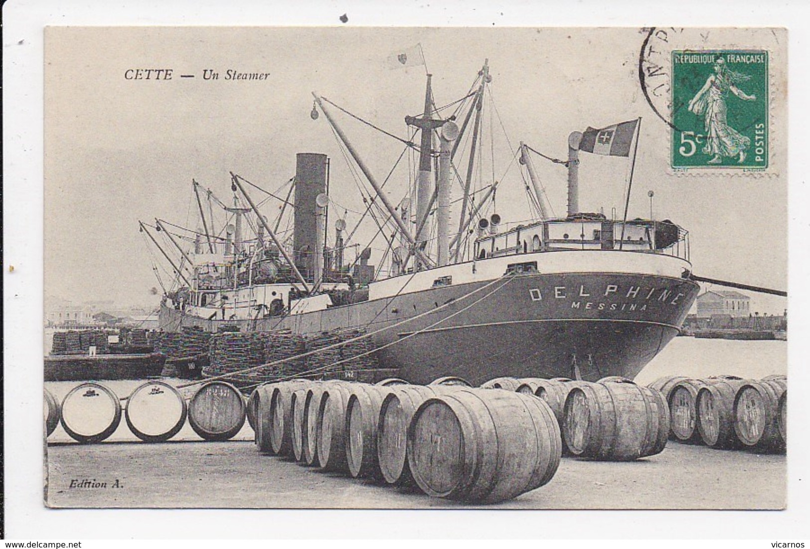 CPA 34 SETE CETTE Un Steamer - Sete (Cette)