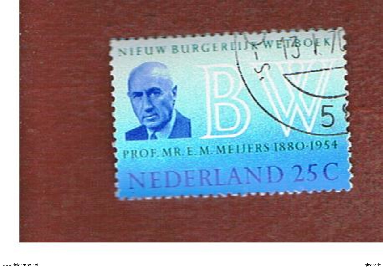 OLANDA (NETHERLANDS) -  SG 1104  -   1970 NEW CIVIL CODE     -  USED (°) - Usati