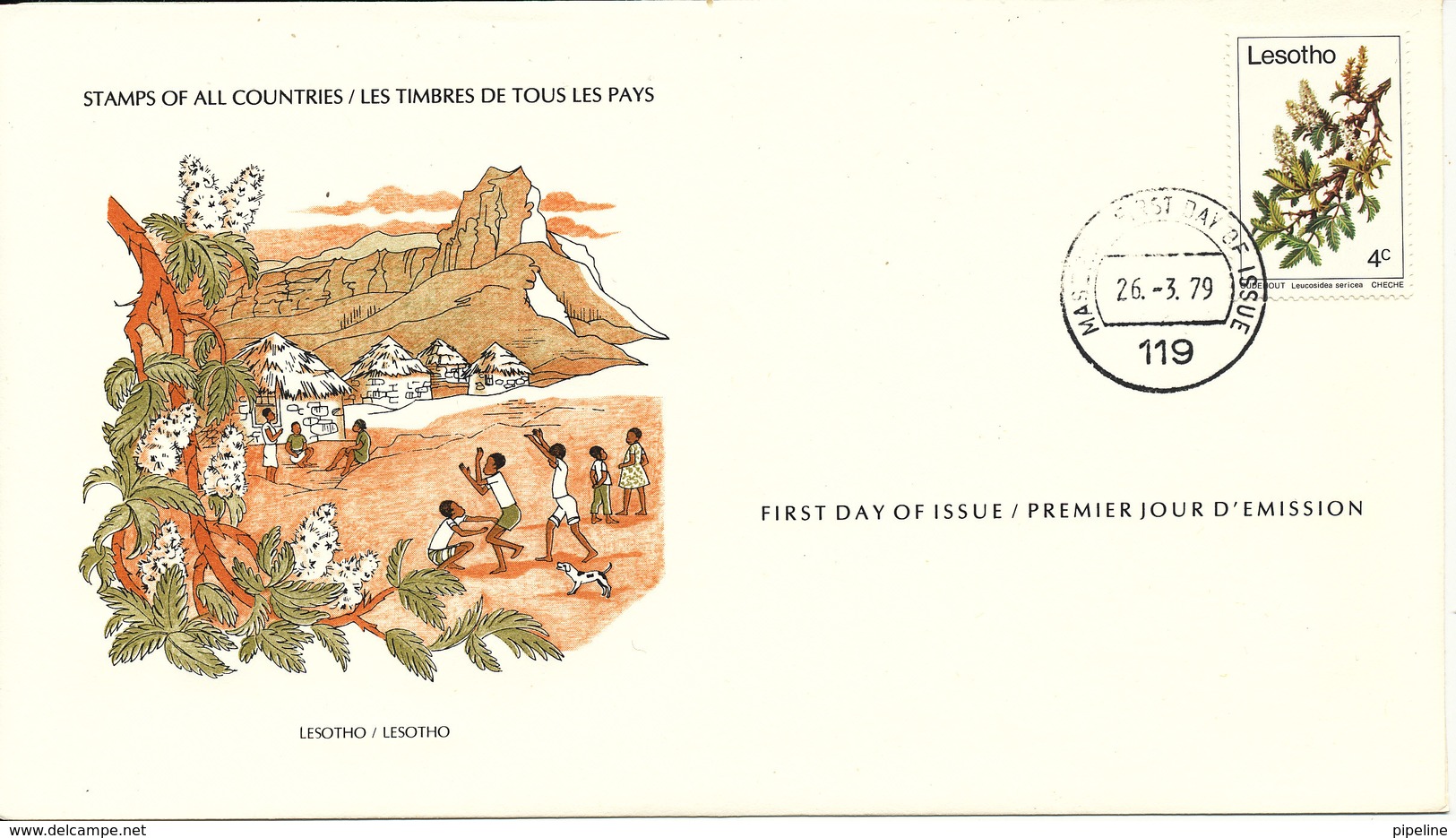Lesotho FDC 26-3-1979 Tree With Cachet - Lesotho (1966-...)