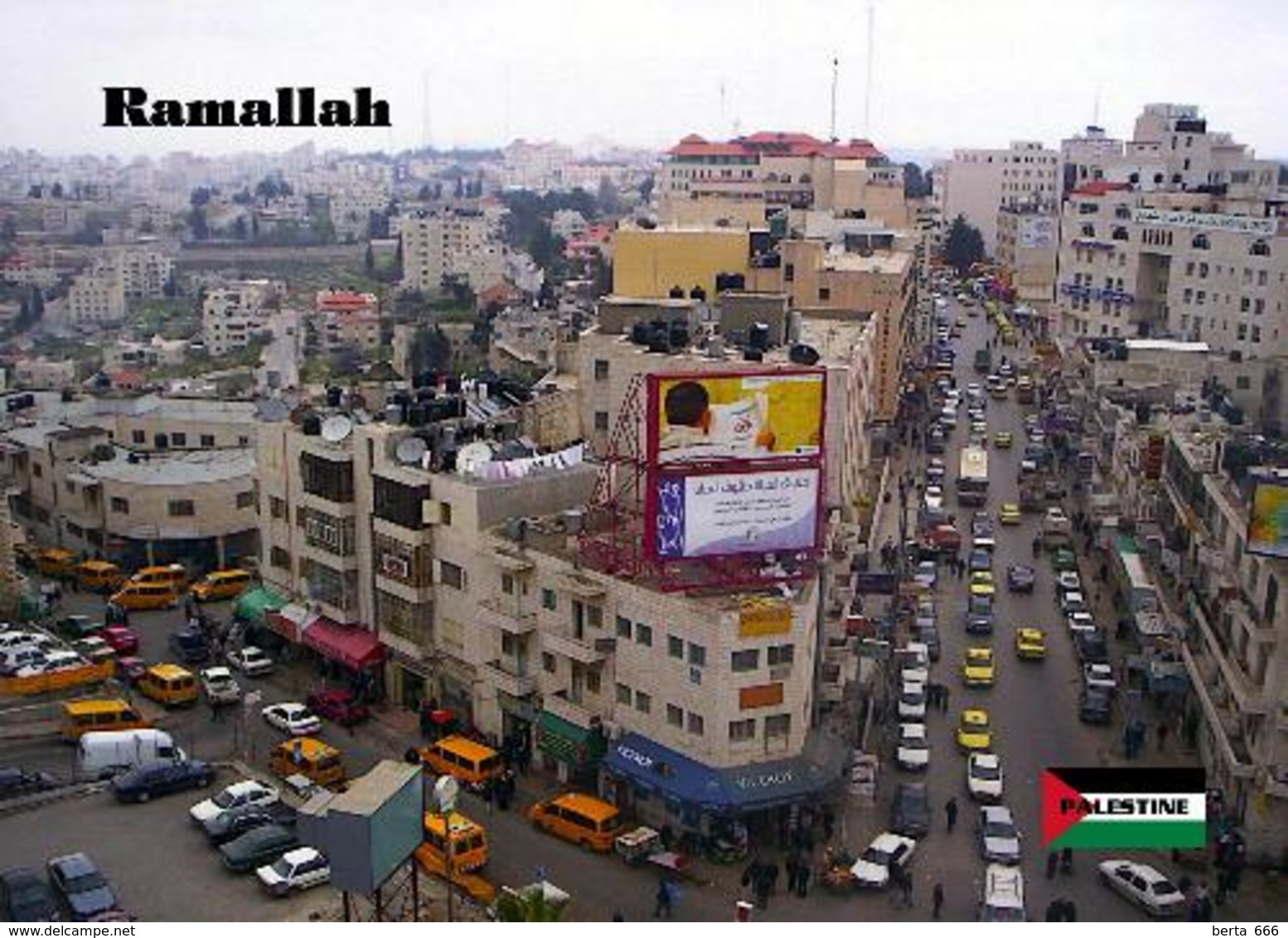 Palestine Ramallah Overview New Postcard Palästina AK - Palestina