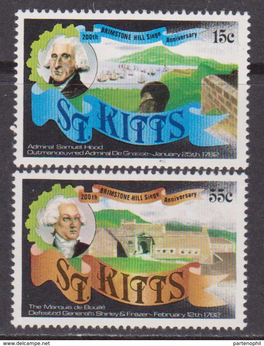 St. Kitts - FIAMME HILL Set MNH - St.Kitts E Nevis ( 1983-...)