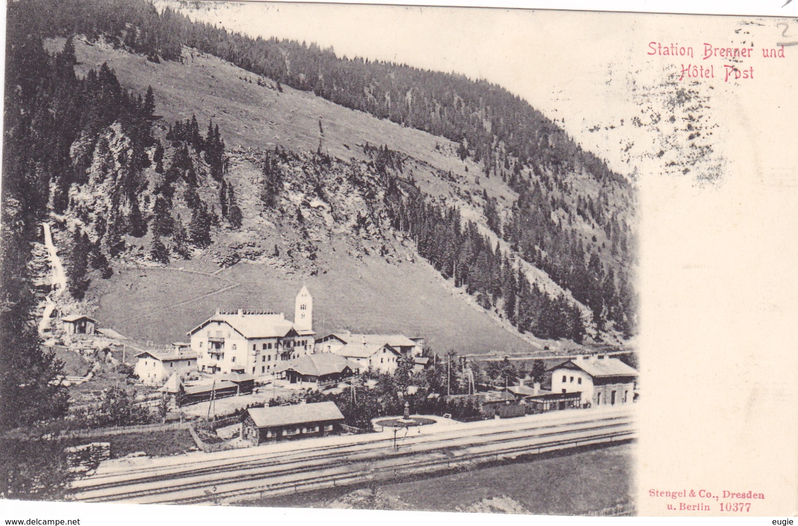 890/ Station Brenner Und Hotel Post, 1903 - Other & Unclassified