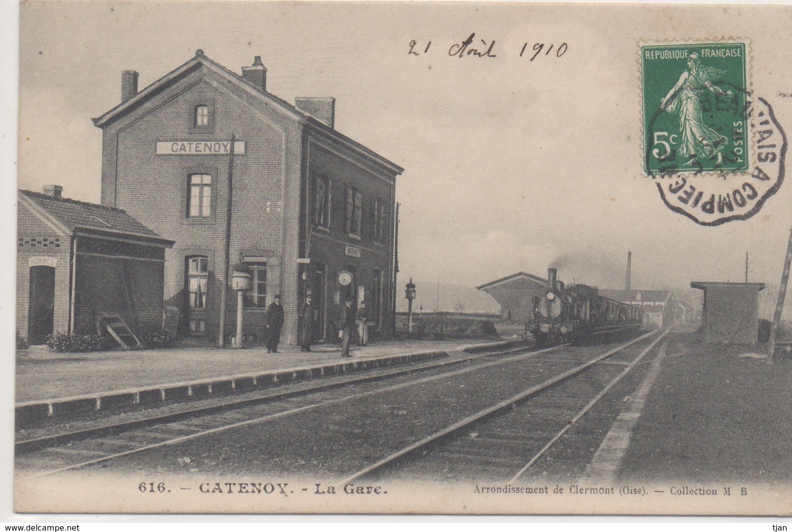 CPA 60 . -- OISE-- CATENOY . --LA GARE- - Other & Unclassified