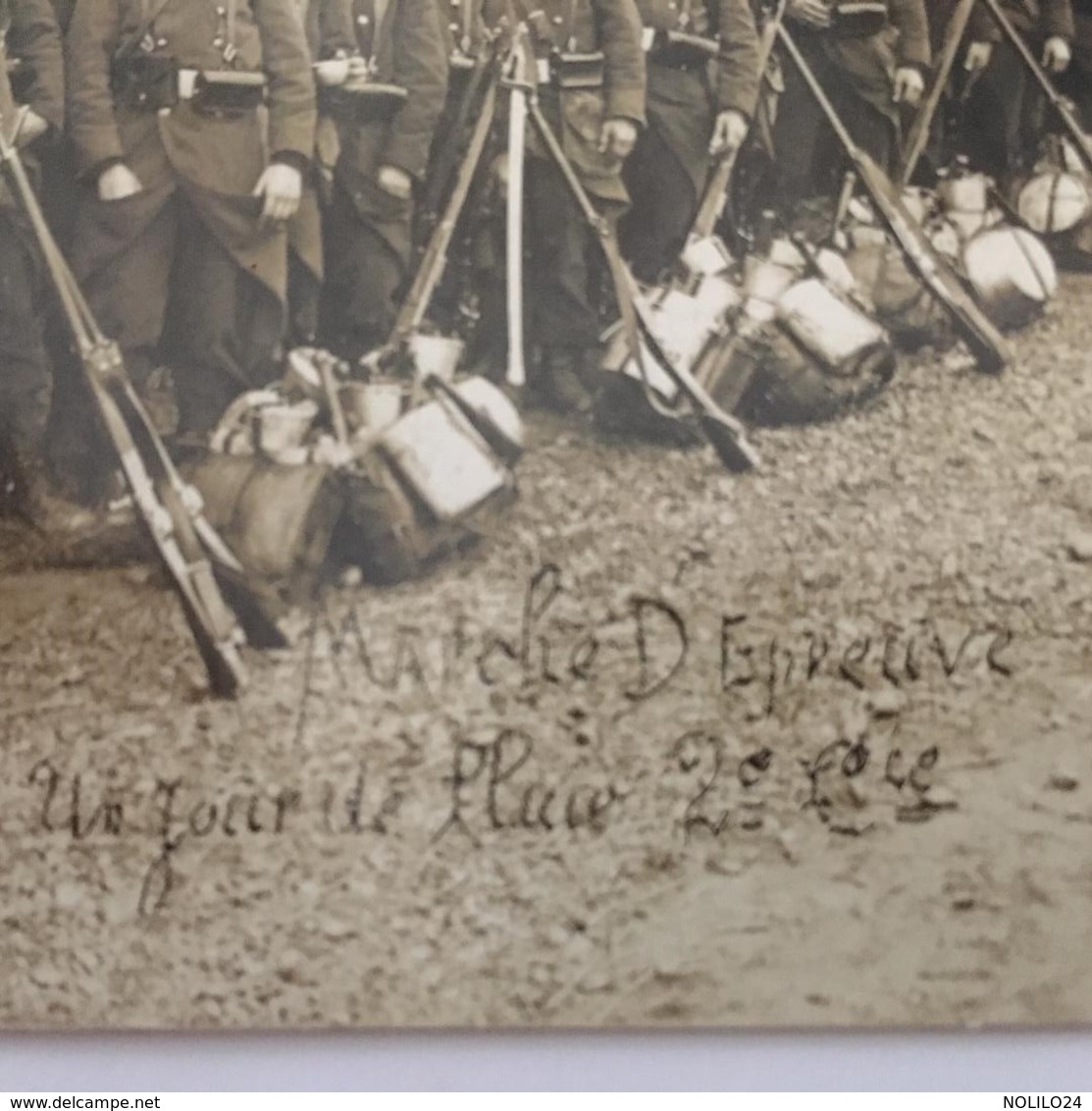 CPA, Marche D'Epreuve Un Jour De Pluie, 14ème Régiment D'infanterie De Toulouse 2ème Cie, écrite Et Postée En 1909 - Manovre