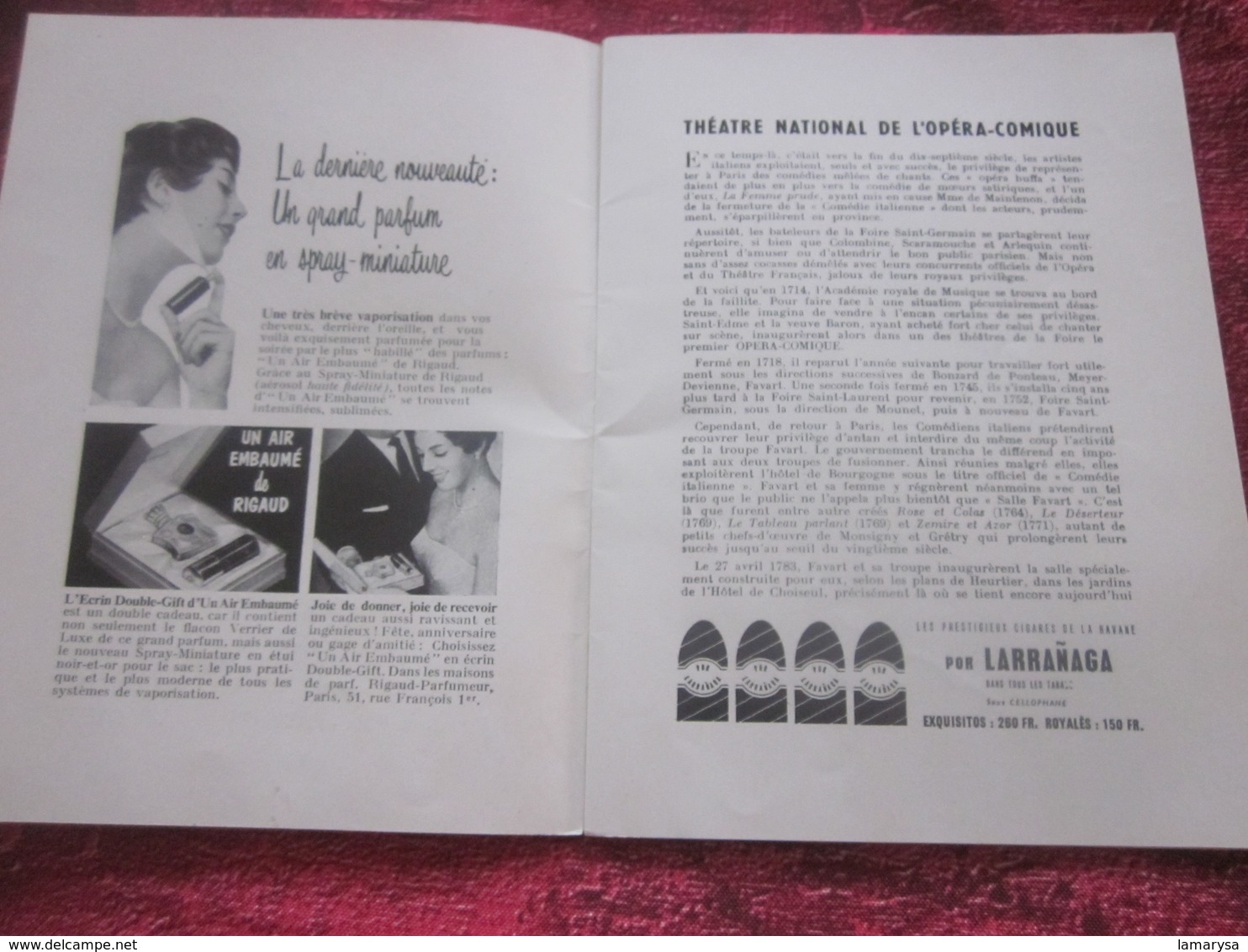 PAILLASSE JONGLEUR NOTRE DAME 1956 PROGRAMME THÉÂTRE NATIONAL OPÉRA COMIQUE DE PARIS-PUBS-PHOTOS COMÉDIEN ARTISTE-DANSE - Programmes