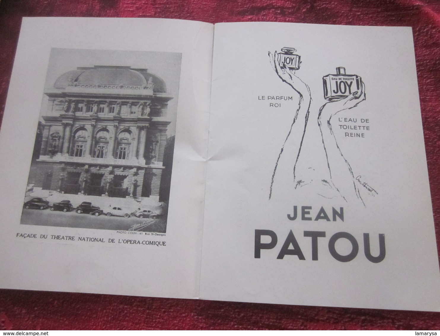 PAILLASSE JONGLEUR NOTRE DAME 1956 PROGRAMME THÉÂTRE NATIONAL OPÉRA COMIQUE DE PARIS-PUBS-PHOTOS COMÉDIEN ARTISTE-DANSE