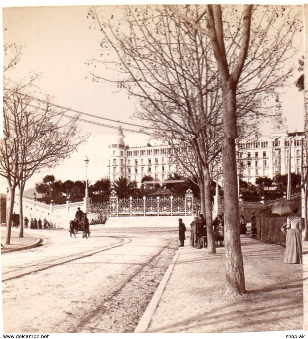 AK-1654/ Nizza Excelsior Hotel Regina Palace  Stereofoto V Alois Beer ~ 1900 - Stereo-Photographie