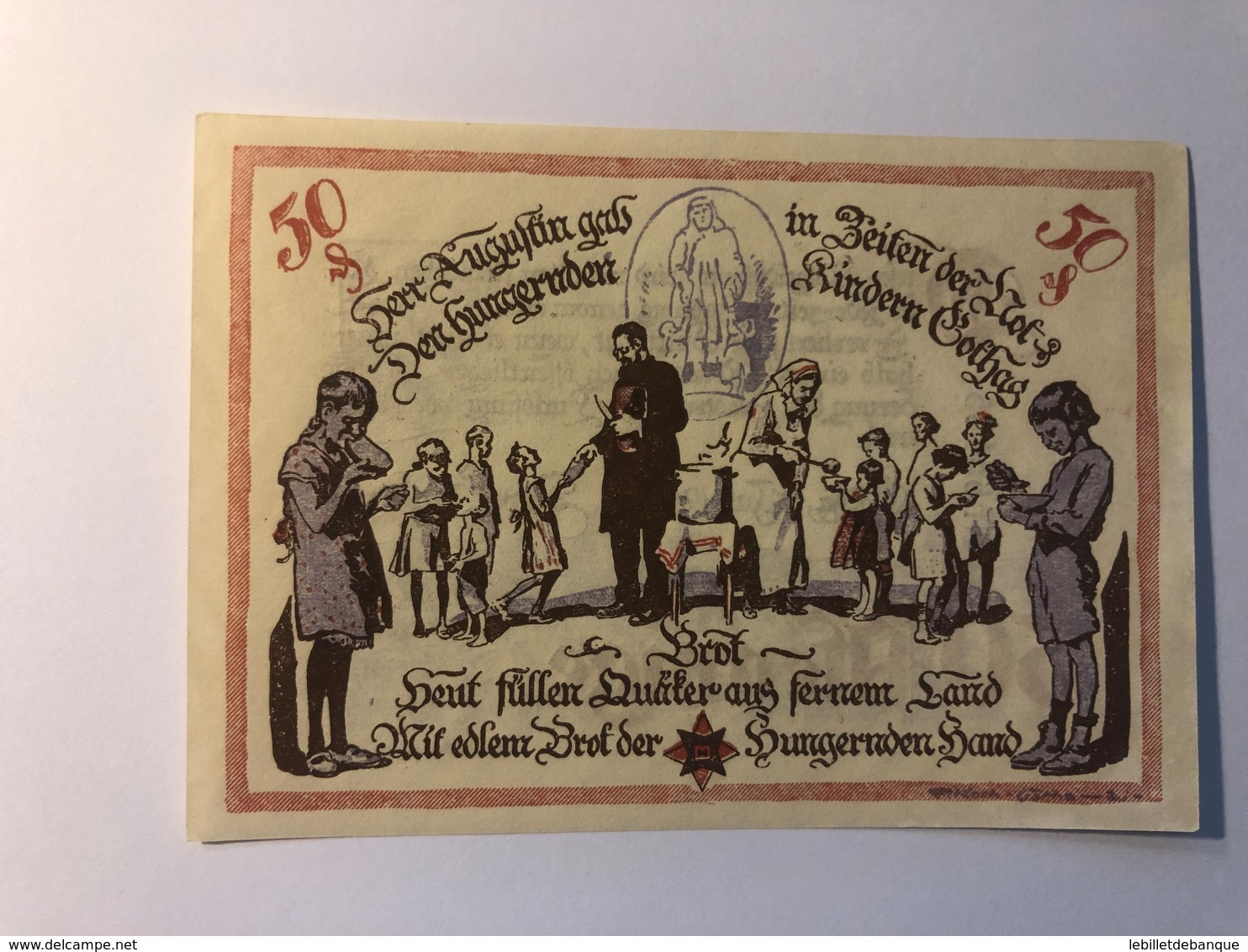 Allemagne Notgeld Gotha 50 Pfennig - Collections