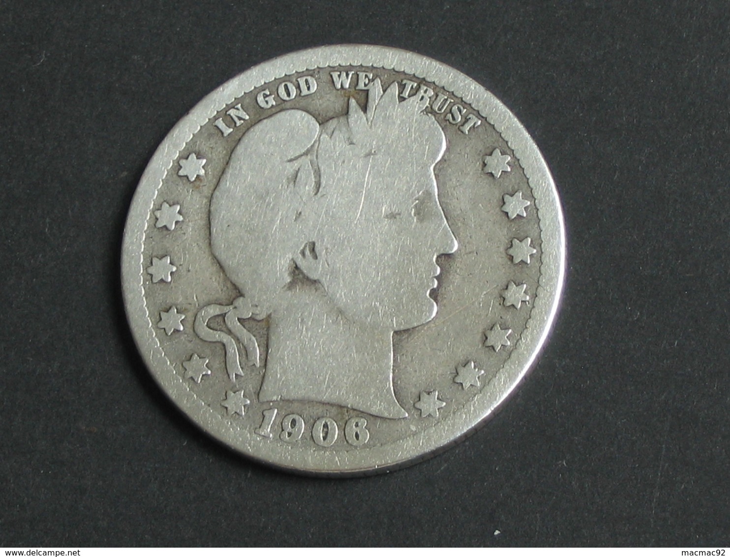 Etats-Unis -USA -  Quarter Dollar 1906 D - Barber-  United States Of America  *** ACHAT IMMEDIAT *** - 1892-1916: Barber