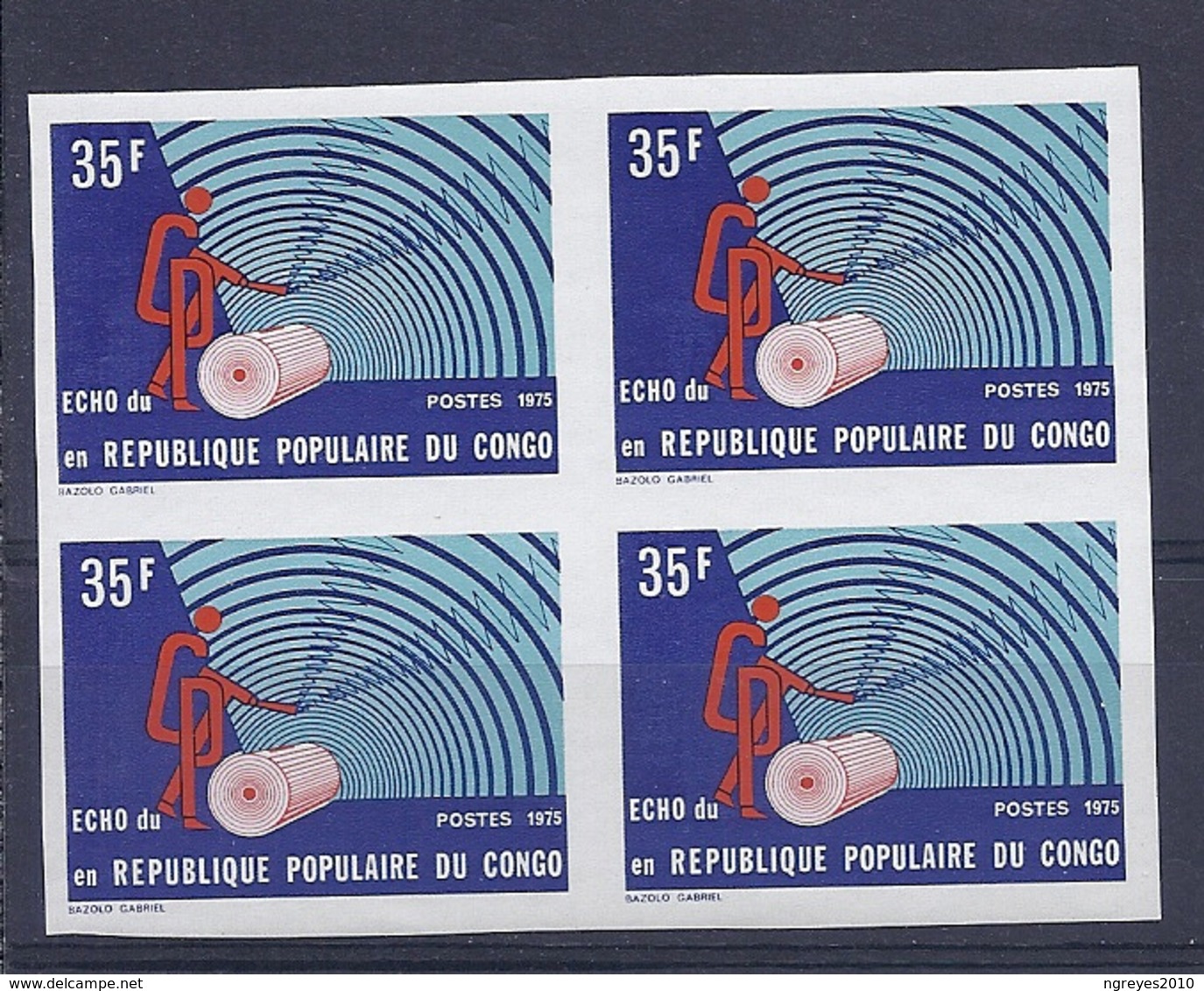 190031666   CONGO  YVERT    Nº  410  **/MNH  S/D - Nuevas/fijasellos